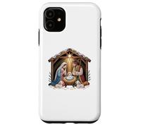 Nativity scene with Mary Joseph and baby Jesus design Case for iPhone 11