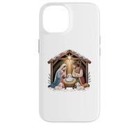 Nativity scene with Mary Joseph and baby Jesus design Case for iPhone 14