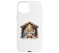 Nativity scene with Mary Joseph and baby Jesus design Case for iPhone 15 Plus
