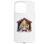 Nativity scene with Mary Joseph and baby Jesus design Case for iPhone 15 Pro Max
