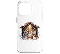 Nativity scene with Mary Joseph and baby Jesus design Case for iPhone 16 Pro