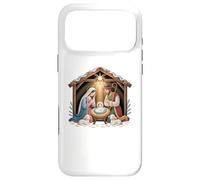 Nativity scene with Mary Joseph and baby Jesus design Case for iPhone 17 Pro Max