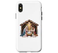 Nativity scene with Mary Joseph and baby Jesus design Case for iPhone X/XS