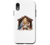 Nativity scene with Mary Joseph and baby Jesus design Case for iPhone XR