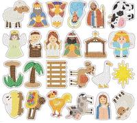 Nativity Sence Diamond Painting Advent Calendar 2025,24pcs Nativity Diamond Art Keychains,Christmas Countdown Calendar DIY Crafts,Christian Religious Gifts