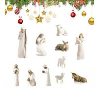 Nativity Set Born Scene Figures, Nativity Resin-Figures, Birth Belen Christmas, Decoration