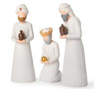 Nativity Set Three Wise Men - 8.7" Large Size Hand-Carved Resin Nativity Collection Figurines,3 Pcs Classic Nativity Scene Wisemen Figures Indoor 3 Kings New Year Decoration Gifts for Holy Family