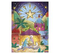 Nativity Stained Glass Window Medici Advent Calendar 240 x 330mm