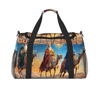 Nativity Star and Three Kings Waterproof Weekender Bags Duffel Bag Large Carry On Hand Luggage Bags Foldable Tote Bag for Travel Sports Gym Dance