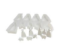 Nativity Themed Christmas Decorations Mold Silicone The Advent Ornament Molds for Resin and Plaster Sturdy Molds