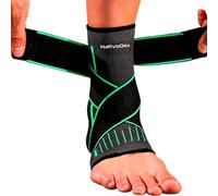 NativoDex Ankle Support Brace - Adjustable Ankle Compression for Sprains, Plantar Fasciitis, Achilles Tendonitis, Ligament Injuries - Breathable Foot Brace for Men & Women