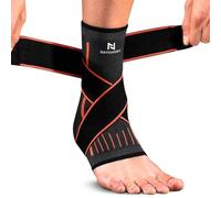 NativoDex Ankle Support Brace - Adjustable Ankle Compression for Sprains, Plantar Fasciitis, Achilles Tendonitis, Ligament Injuries - Breathable Foot Brace for Men & Women