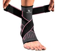 NativoDex Ankle Support Brace - Adjustable Ankle Compression for Sprains, Plantar Fasciitis, Achilles Tendonitis, Ligament Injuries - Breathable Foot Brace for Men & Women