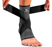 NativoDex Ankle Support Brace - Adjustable Ankle Compression for Sprains, Plantar Fasciitis, Achilles Tendonitis, Ligament Injuries - Breathable Foot Brace for Men & Women