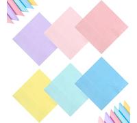 NatNarr 72 Pcs Pastel Napkins 2 Ply Multicolor Paper Napkins 25x25cm Disposable Colorful Party Serviettes for Birthday, Wedding, Baby Shower, Bridal Shower