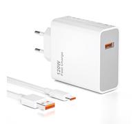 NATNO 120W USB C Charger for Xiaomi 14T Pro 5G 15 Ultra 14T 13T 12T 11 Poco X7 Pro F7 Redmi Note Smartphone 14Pro 13 12 11 TurboHyper Charge Fast Charger with 1m/3.3ft USBC Cable