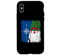 NATO Algeria Half Flag OTAN Algerian Heritage Case for iPhone X/XS