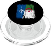 NATO Algeria Half Flag OTAN Algerian Heritage PopSockets PopGrip for MagSafe