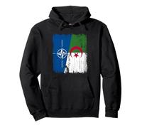 NATO Algeria Half Flag OTAN Algerian Heritage Pullover Hoodie