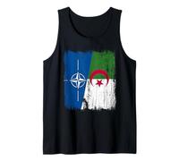 NATO Algeria Half Flag OTAN Algerian Heritage Tank Top