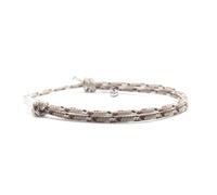 Nato Cuff - 2mm Paracord and 925 Silver Bracelet - Adjustable Men's or Women's Jewellery designed and assembled in France (Desert)