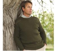 Fort Men's 120 Crew Neck Combat Jumper, Olive Green, Size 2X-Large UK