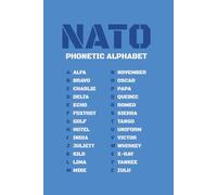 NATO Phonetic Alphabet Table Notebook: Graph Paper 5x5 | Enhance Your Communication Skills | Ideal Present for Soldiers Military Members and Veterans ... Down Memories and Thoughts | Light Blue Cover