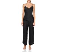 Natori womens Ashley Icon Cami Pj Set W/Lace Length 23 1/2" Inseam 26", Black, Large