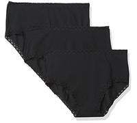 Natori Women's Bliss Full Brief 3-Pack, Black, L