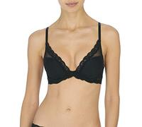 Natori Women's Feathers Contour Plunge Bra,Black,32C