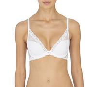 Natori Women's Feathers Contour Plunge Bra, White, 34C