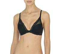 Natori Women's Feathers Luxe Contour Underwire Bra (Black, 38DD)