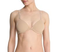 Natori Women's Pure Luxe Convertible Front Close Contour Underwire Full Coverage Bra, Cafe, 32D