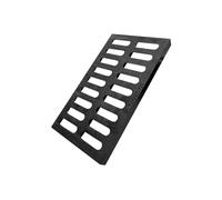 NATOTELA Cast Iron Storm Drain Grate-L500mmxW300mmxH30mm Metal Sewer Drainage Cover Grid Heavy Duty Channel Grate Solid Outdoor Draining Rainwater For Roadside Driveways Car Parks Street Ditch Gully