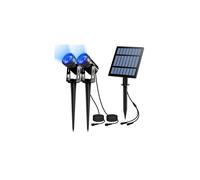 NATPOW Led Solar Spotlights, Solar Powered Security Lights,IP65 Waterproof Outdoor Landscape Light, Auto on/Off,In-ground/Wall Light for