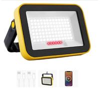 NATPOW LED Spotlight Battery, LED Construction Spotlight Battery Portable SMD LED Spotlight Work Spotlight Workshop Lamp 180° Rotation Camping Lamp for Construction Site Garage Workshop (Pack of 1)