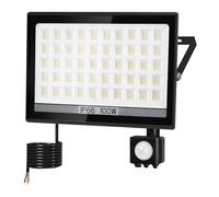 NATPOW Outdoor Security Light Motion Sensor, Outdoor Lights LED with Smart PIR Sensor 100W 11000LM Floodlight, IP66 Waterproof, Dusk Till DawnOutdoor Light for Garage Front Door, Warehouse, Garden