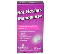 NatraBio, Hot Flashes Menopause, 60 Tablets