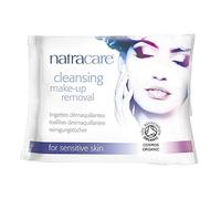 Natracare Cleansing Makeup Remover Wipes, For Sensitive Skin, COSMOS Organic Cotton cloth enriched with Aloe Vera and Vitamin E | 20 Wipes x 1 Pack (20 Wipes)