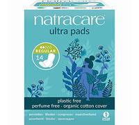 Natracare Organic And Natural Ultra Pads with Wings Regular - 2 x Packs of 14 (28 Pads)