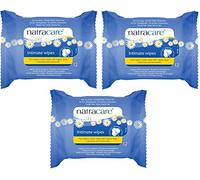 Natracare Organic Cotton Intimate Wipes | 3 Packs of 12 (36 wipes total)
