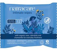 Natracare Organic Cotton Intimate Wipes - Pack of 12