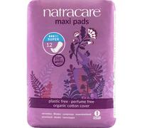 Natracare Organic Cotton Maxi Pads - Super - Pack of 12
