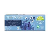 Natracare Organic Cotton Non-applicator Tampons | Regular Absorbency Pack of 20 x 4 | Toxin-Free, Plastic-Free