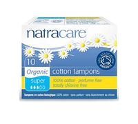 Natracare Organic Cotton Non Applicator Tampons Super 10 Per Pack