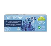 Natracare Organic Cotton Tampons Regular Absorbency Without Applicator, 1 Pack of 20 Tampons