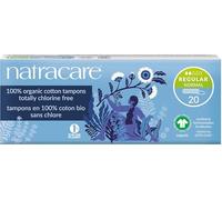 Natracare Organic Cotton Tampons Regular Absorbency Without Applicator, 1 Pack of 20 Tampons
