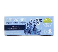 Natracare Organic Cotton Tampons Regular Absorbency Without Applicator, 1 Pack of 20 Tampons