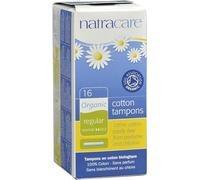 Natracare Organic Cotton Tampons with Applicator - Regular Absorbency | 12 Pack x 16 Tampons (192 Tampons)
