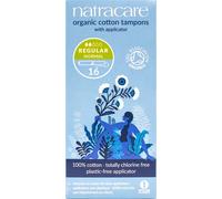 Natracare Organic Cotton Tampons with Applicator - Regular - Pack of 16